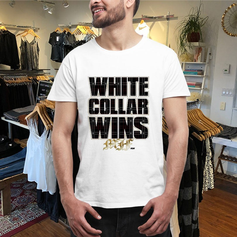 Official Maxwell Jacob Friedman MJF White Collar Wins AEW Shirts