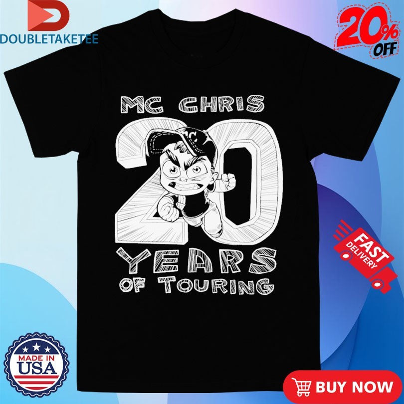 Official Mc Chris Years Of Touring 2025 Tour Shirts