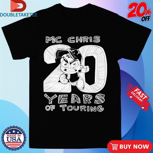 Official Mc Chris Years Of Touring 2025 Tour Shirts