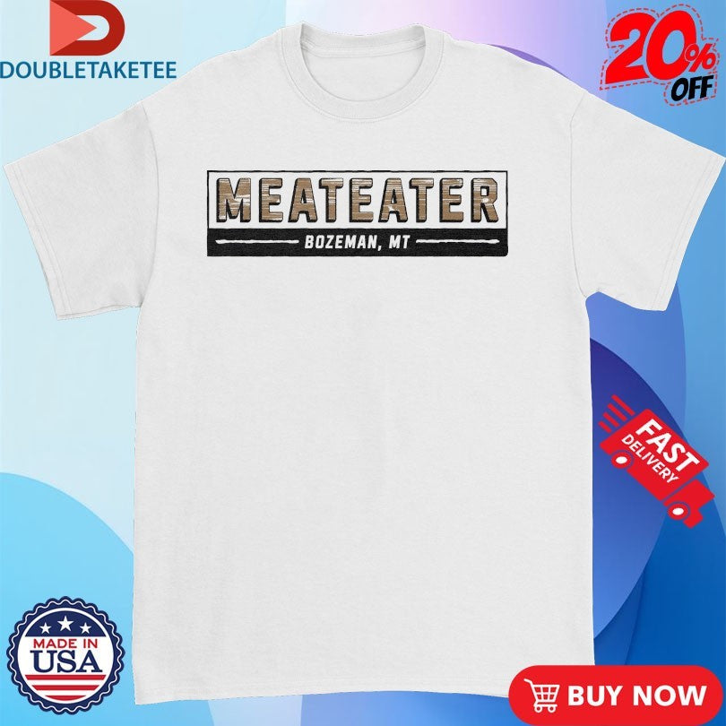 Official MeatEater Bozeman MT Wooden Box Shirts