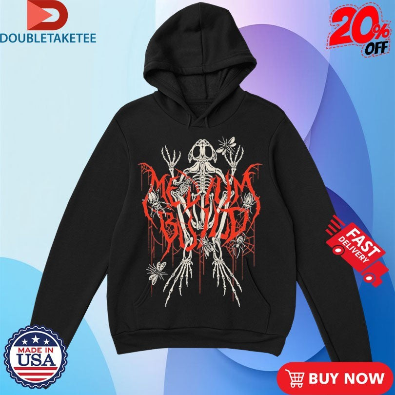 Official Medium Build Metal Skeleton Spider Shirts