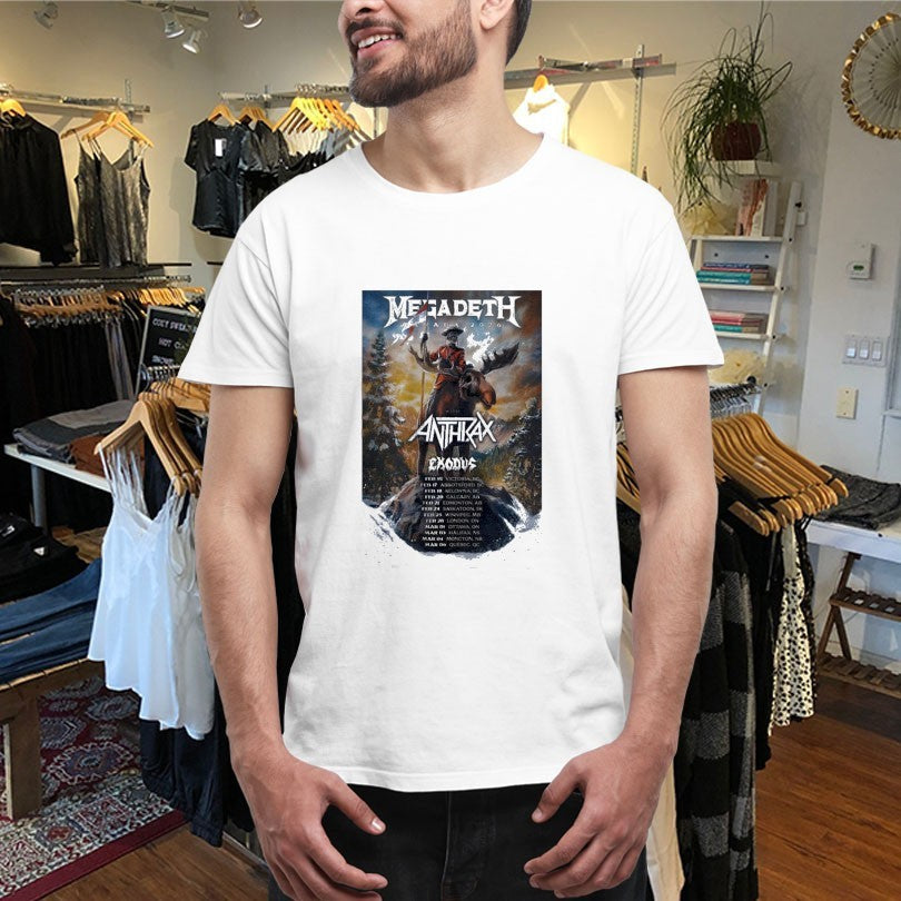 Official Megadeth X Anthrax 2026 Canada Tour Shirts