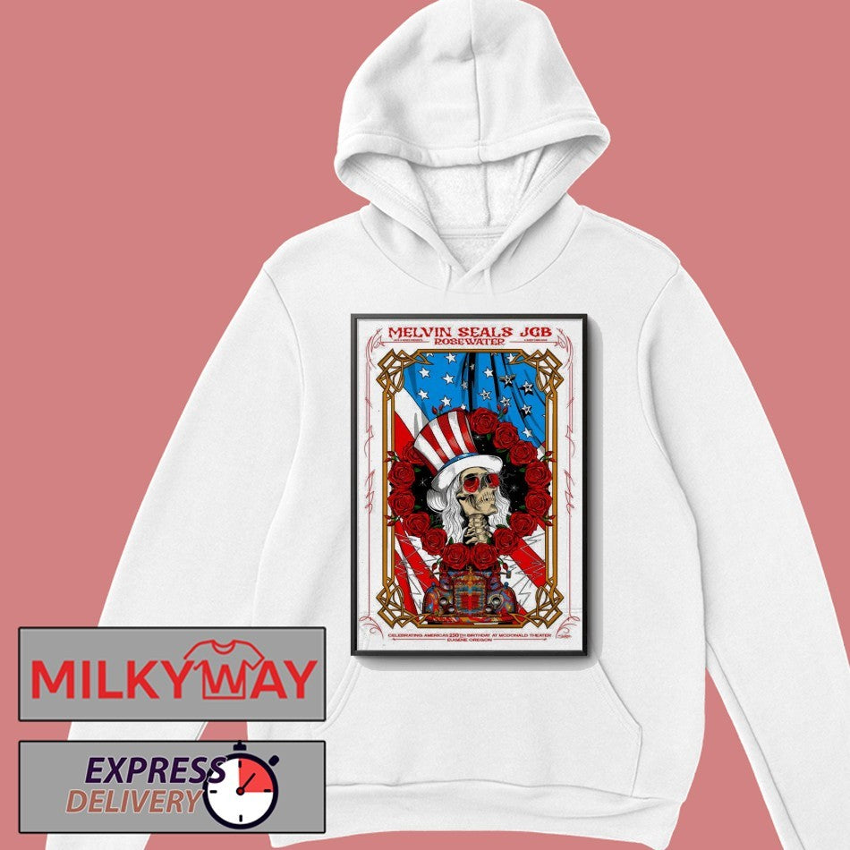 Melvin Seals And JGB 2026 Celebrating Americas 250th Birthday In Eugene OR Poster shirt
