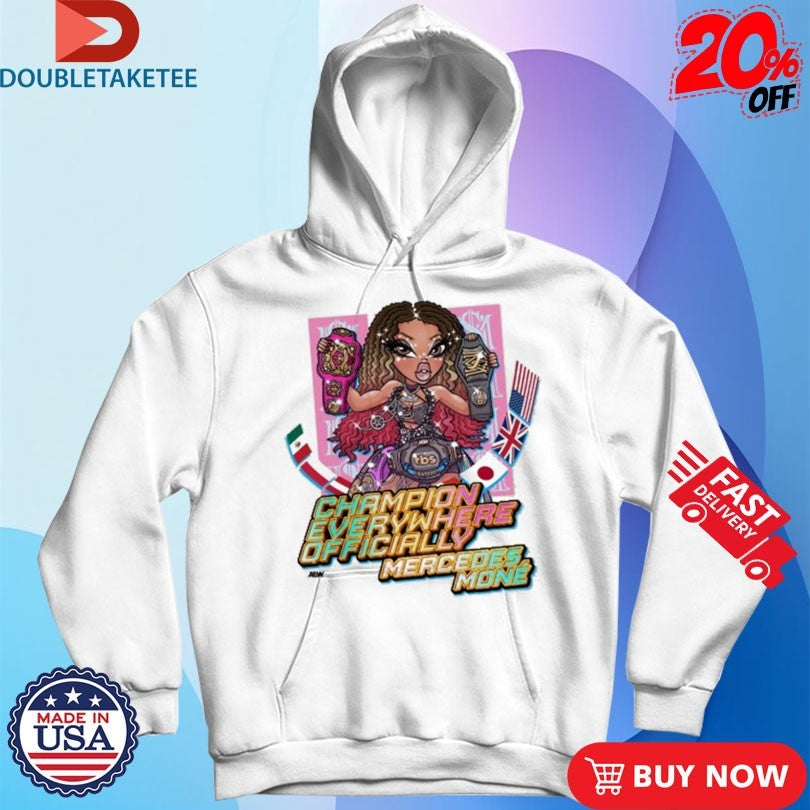 Official Mercedes Moné Champion Everywhere Officially AEW Shirts