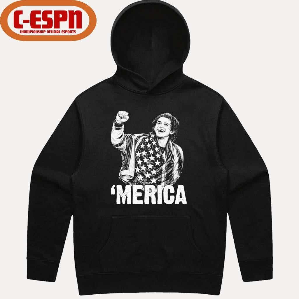 Official ‘Merica Jack Hughes Olympic Gold Medal USA Hockey Shirt