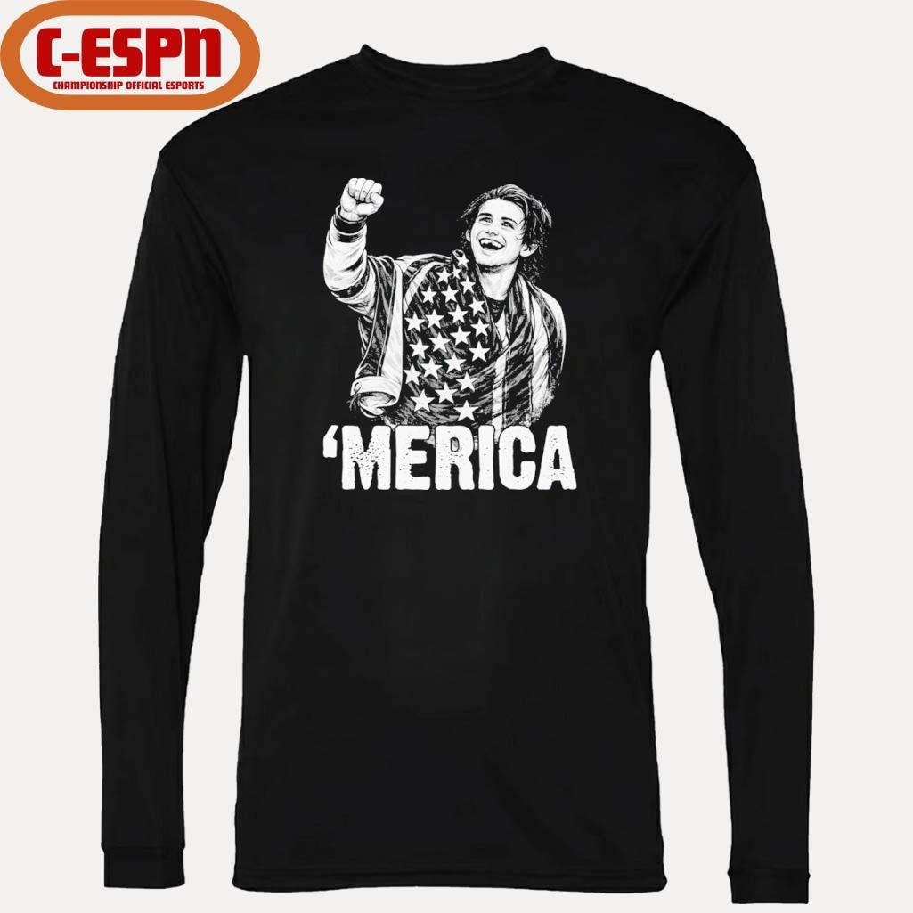 Official ‘Merica Jack Hughes Olympic Gold Medal USA Hockey Shirt