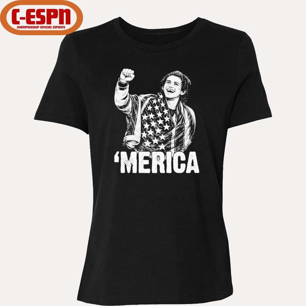 Official ‘Merica Jack Hughes Olympic Gold Medal USA Hockey Shirt