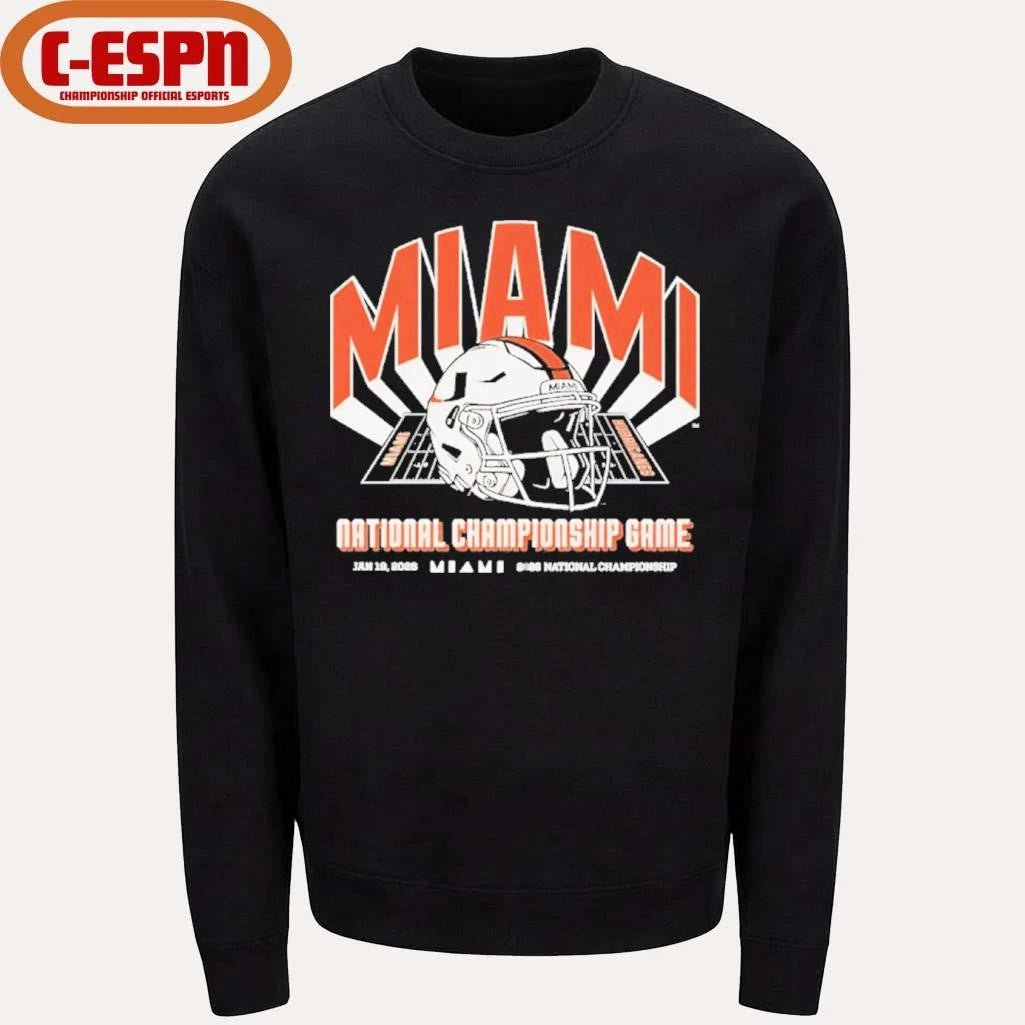 Official Miami 2026 CFP National Championship Game shirt