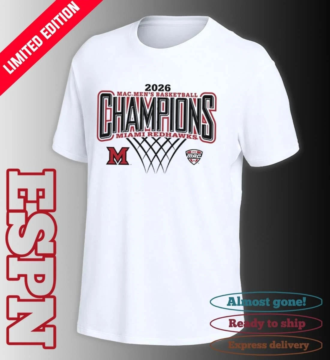 Official Miami Men’s Basketball 2026 MAC Regular Season Champions T-Shirt