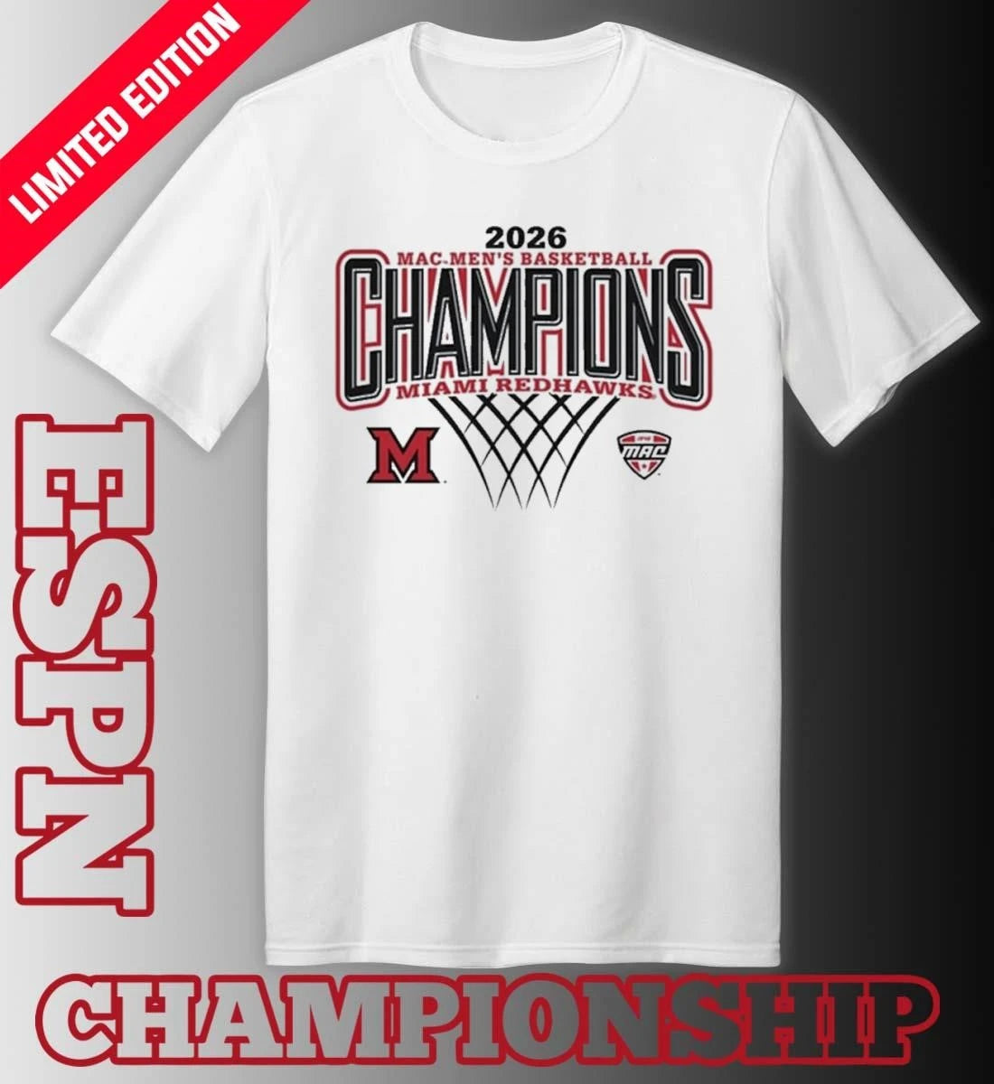 Official Miami Men’s Basketball 2026 MAC Regular Season Champions T-Shirt