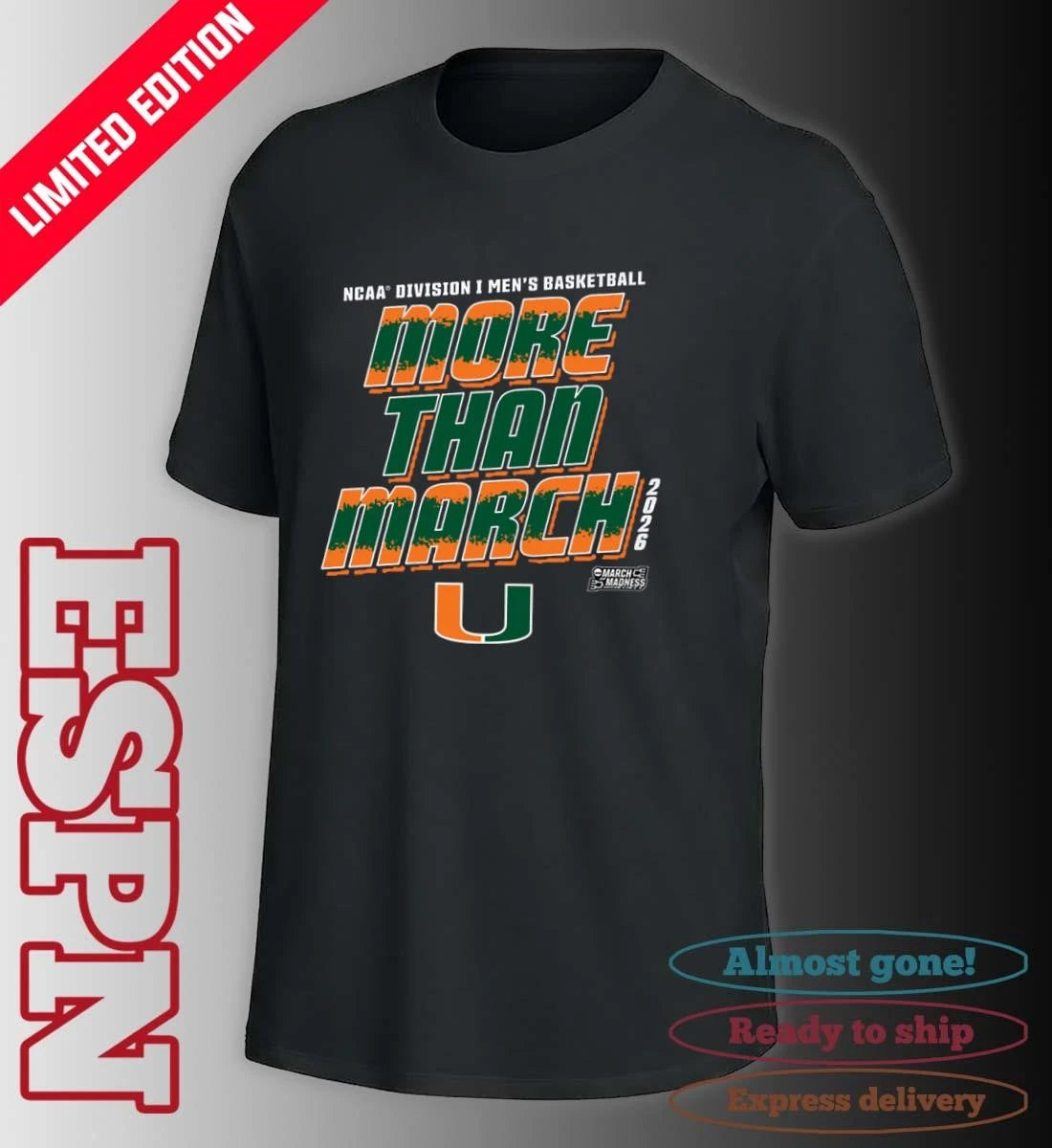 Official Miami Men’s Basketball More Than March 2026 Shirt