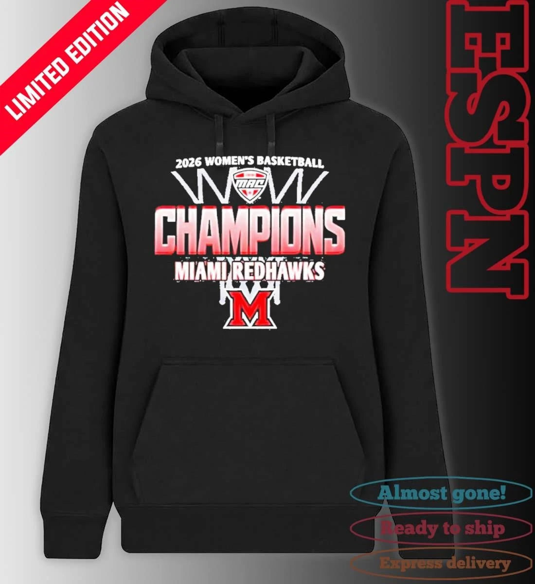 Official Miami RedHawks 2026 MAC Women’s Basketball Regular Season Champions Shirt
