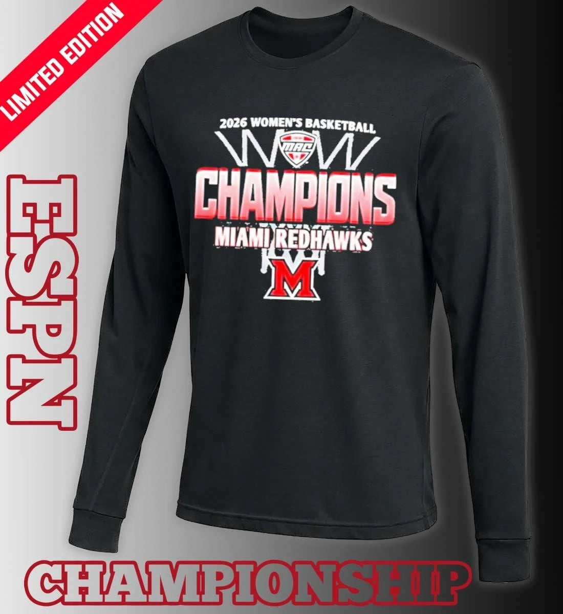 Official Miami RedHawks 2026 MAC Women’s Basketball Regular Season Champions Shirt