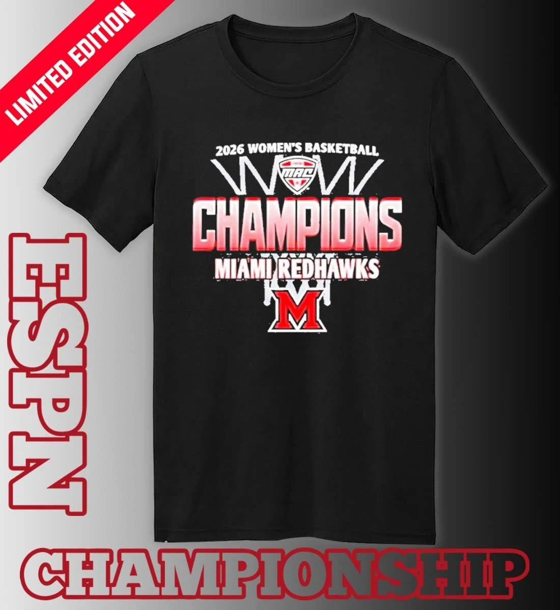 Official Miami RedHawks 2026 MAC Women’s Basketball Regular Season Champions Shirt