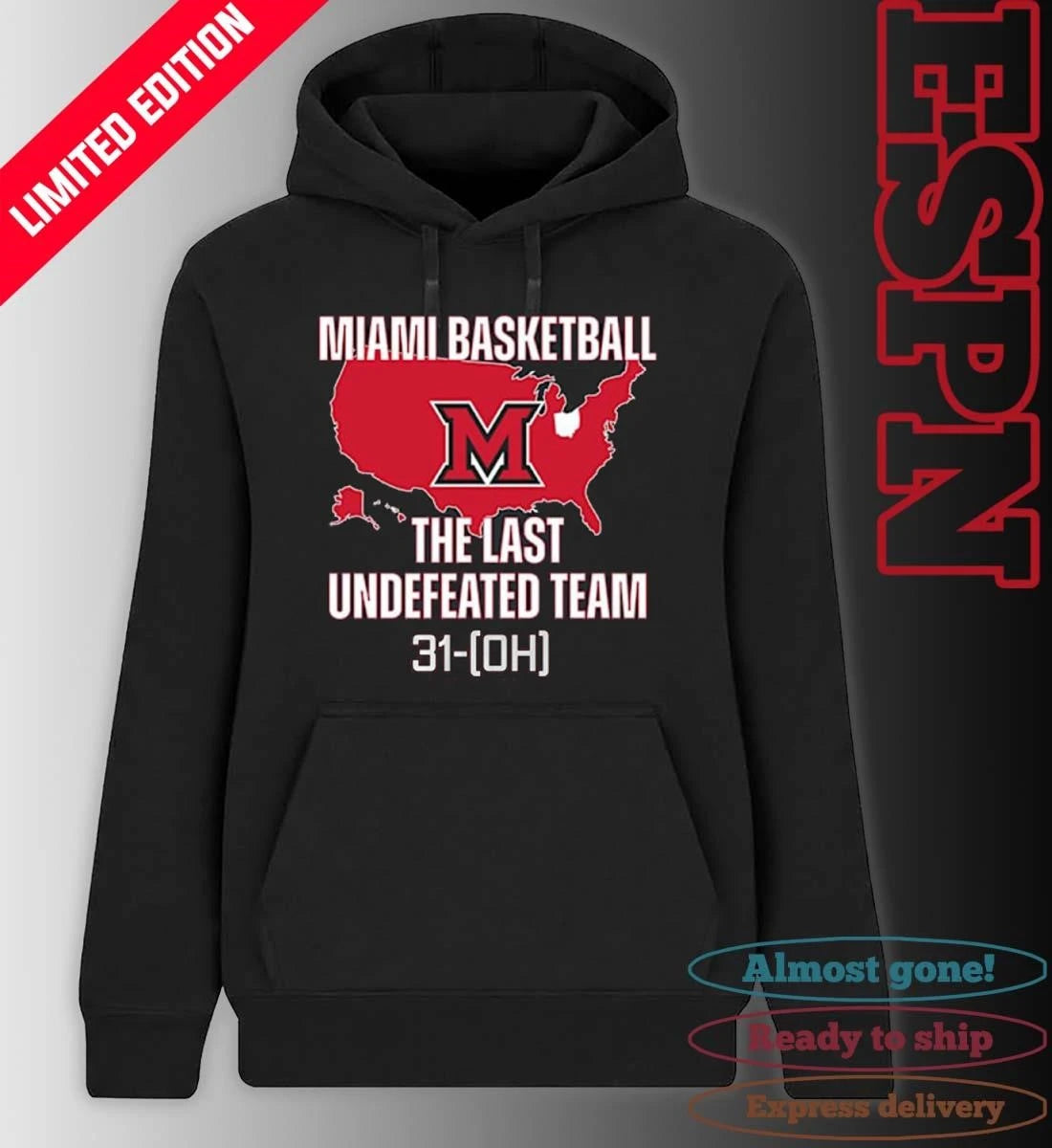 Official Miami Redhawks Basketball The Last Undefeated Team 31-OH Shirt