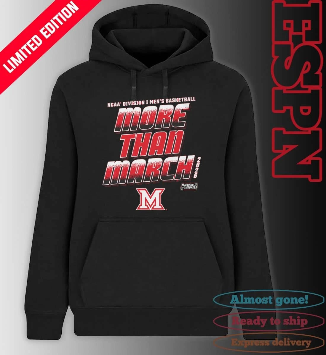 Official Miami University Men’s Basketball More Than March 2026 Shirt