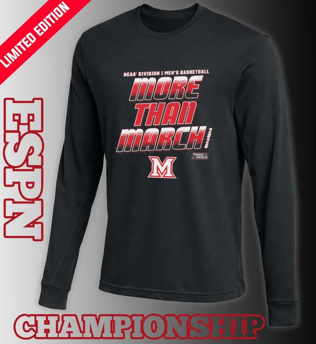 Official Miami University Men’s Basketball More Than March 2026 Shirt