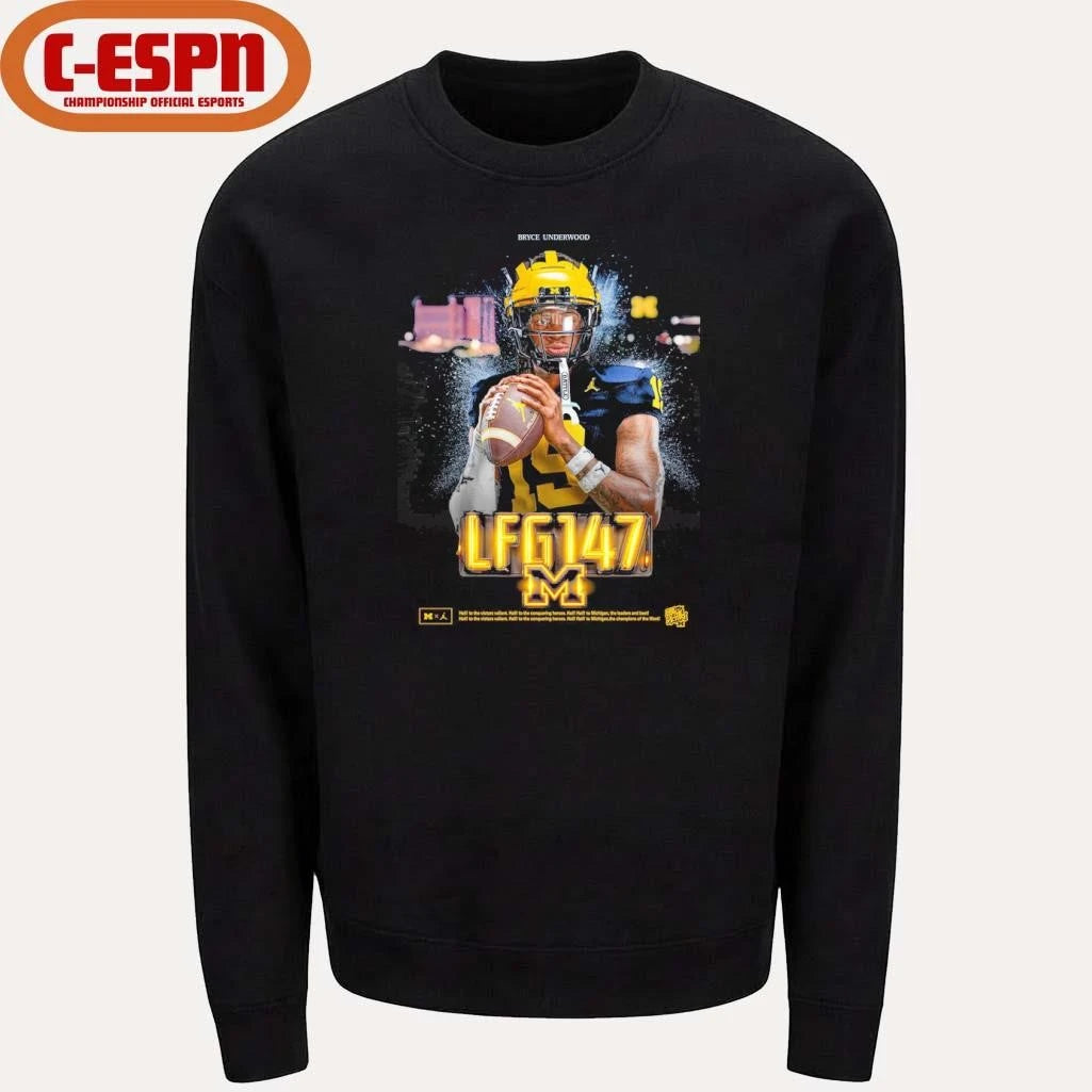 Official Michigan Bryce Underwood LGM 147 Shirt