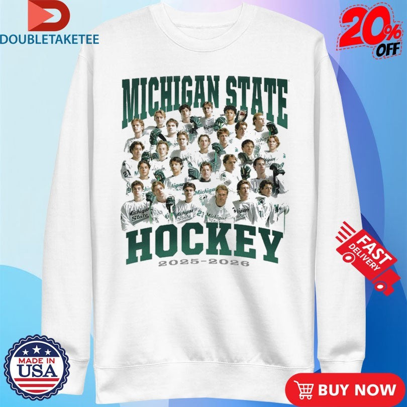 Official Michigan State Men’s Ice Hockey Team 2025 2026 Shirts