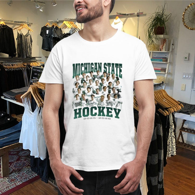 Official Michigan State Men’s Ice Hockey Team 2025 2026 Shirts