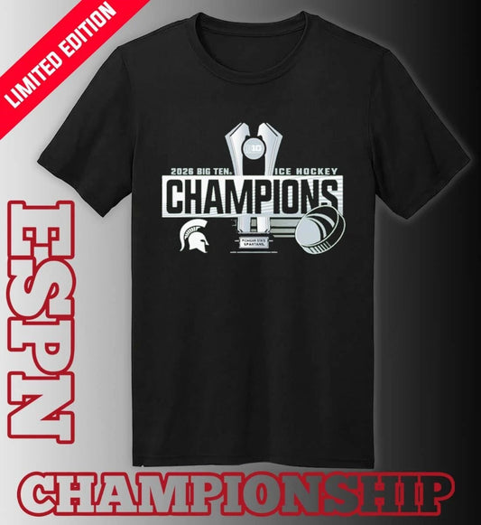 Official Michigan State Spartans 2026 Big Ten Men’s Ice Hockey Regular Season Champions Shirt