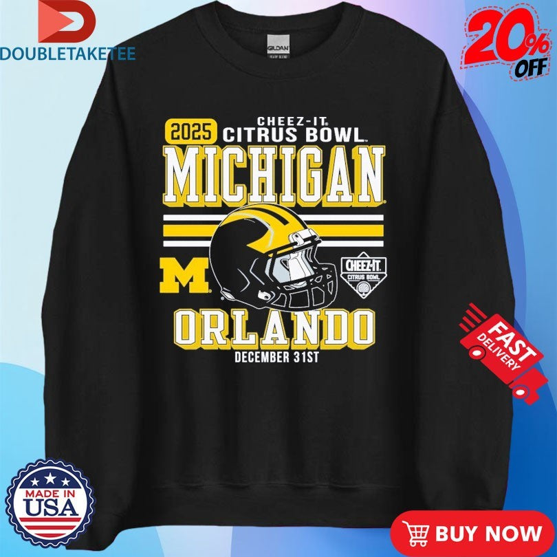 Official Michigan Wolverines Football 2025 Cheez-It Citrus Bowl Orlando Shirts