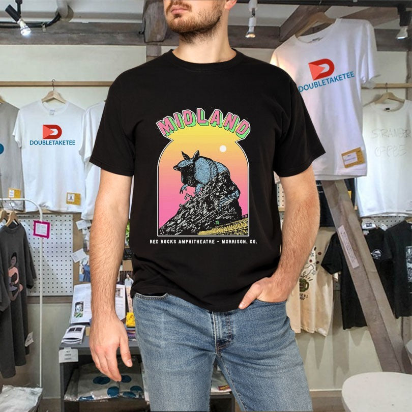 Official Midland Red Rocks Morrison Co Armadillo Shirts
