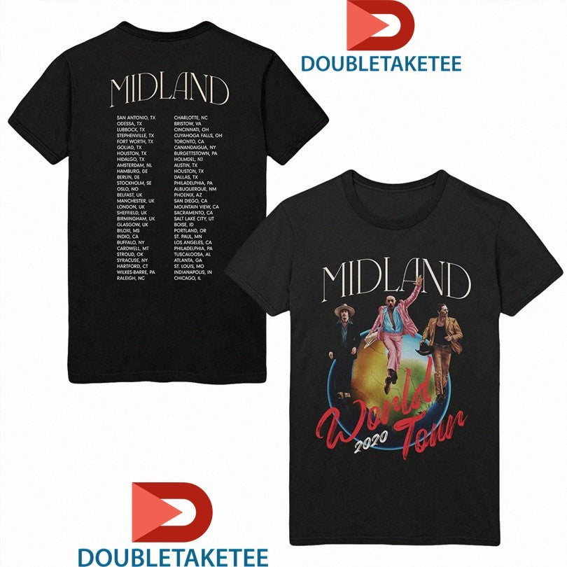 Official Midland World Tour 2020 Dates Photo Shirts