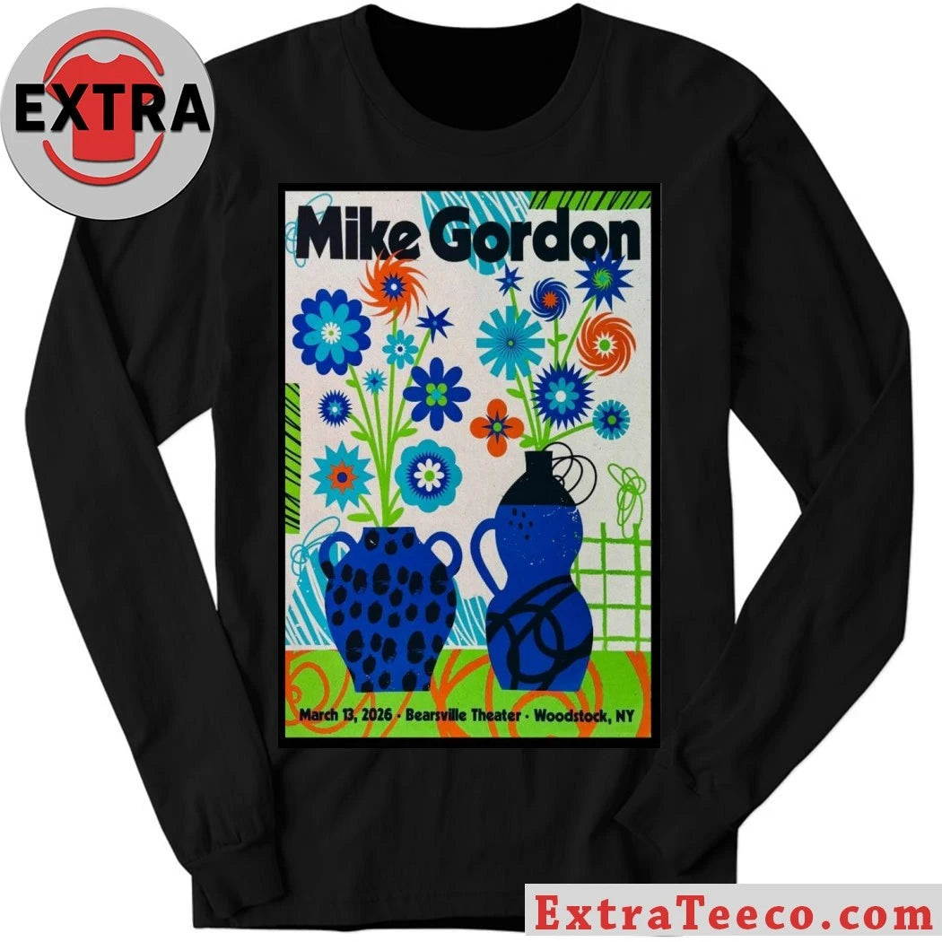 Official Mike Gordon Mar 13 2026 Poster Woodstock, NY Shirt