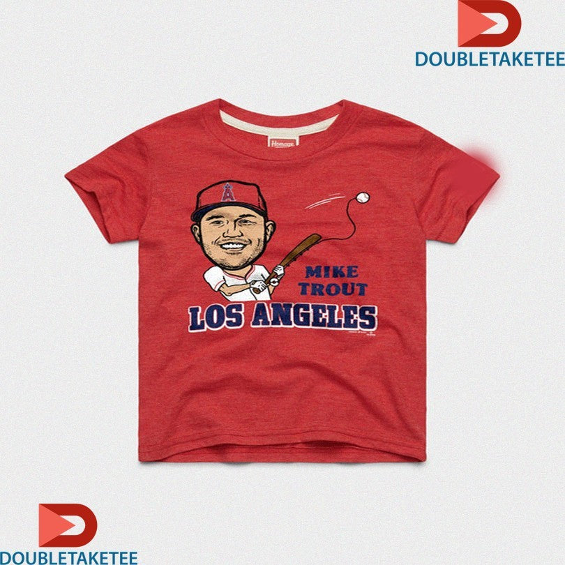 Official Mike Trout Los Angeles Angels Caricature Shirts