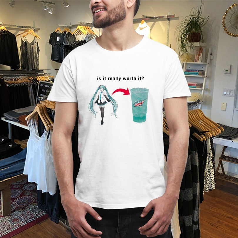 Official Miku Is It Really Worth It Mountain Dew Shirts