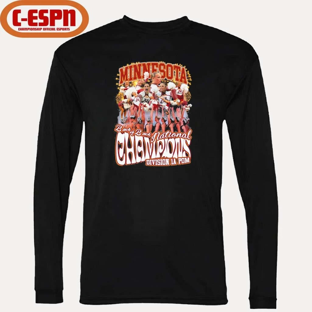 Official Minnesota Dance Team Back 4 Back Division 1A Pom National Champions Shirt