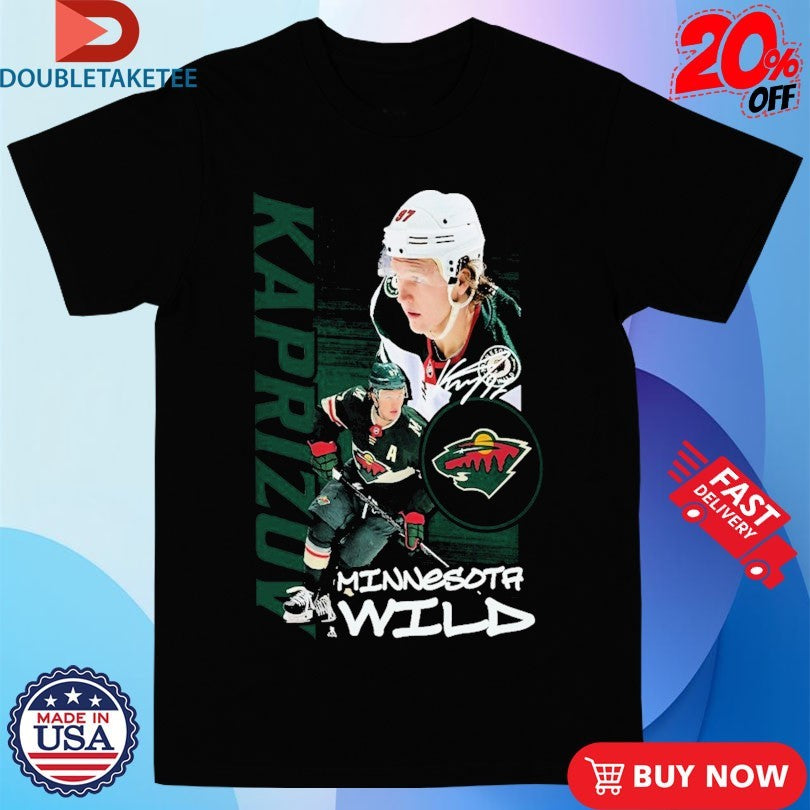 Official Minnesota Wild Kirill Kaprizov Playmaker NHL Signature Shirts