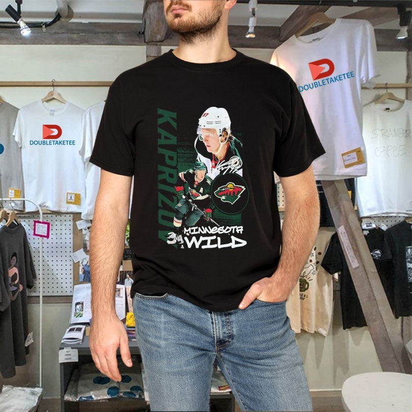 Official Minnesota Wild Kirill Kaprizov Playmaker NHL Signature Shirts