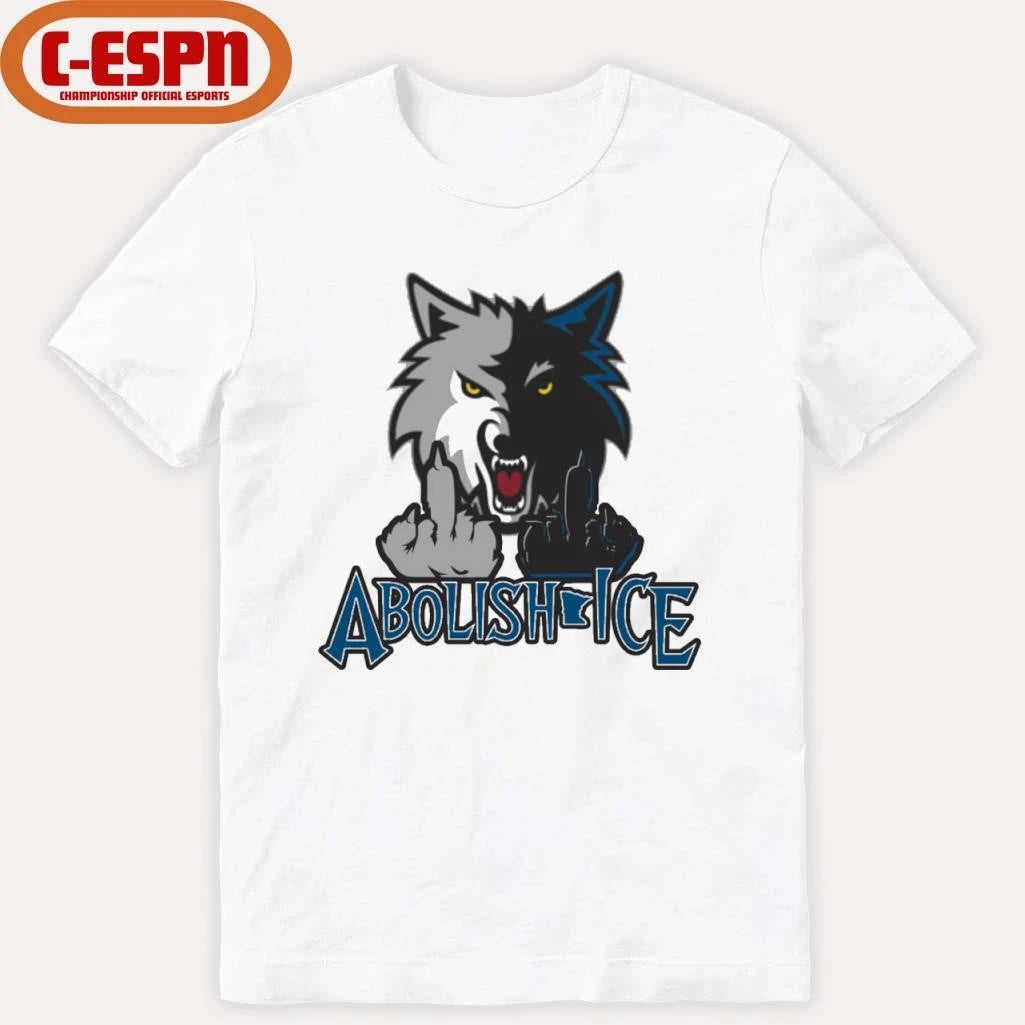 Official Minnesota Wolves Abolish Ice T-Shirt