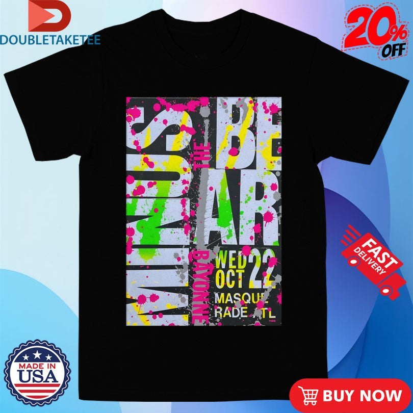Official Minus The Bear The Masquerade In Atlanta GA October 22 2025 Shirts