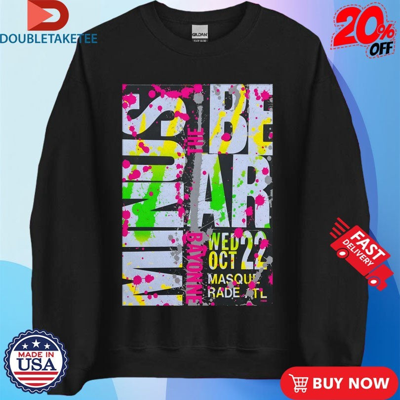 Official Minus The Bear The Masquerade In Atlanta GA October 22 2025 Shirts