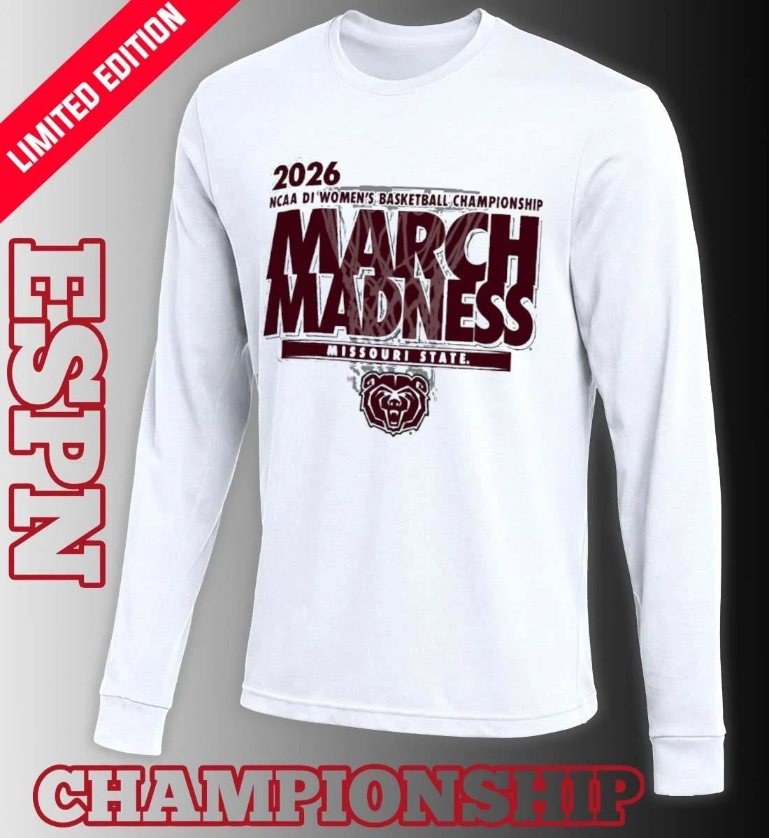 Official Missouri State Women’s Basketball Single Team 2026 NCAA March Madness Shirt