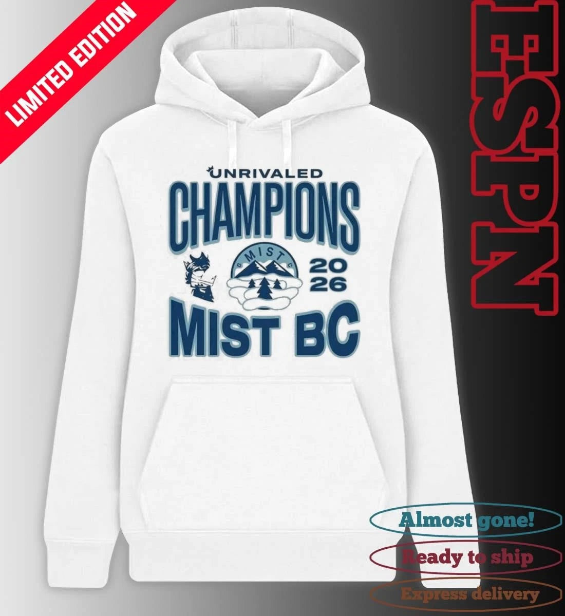 Official Mist BC Unrivaled Champions Official T-Shirt