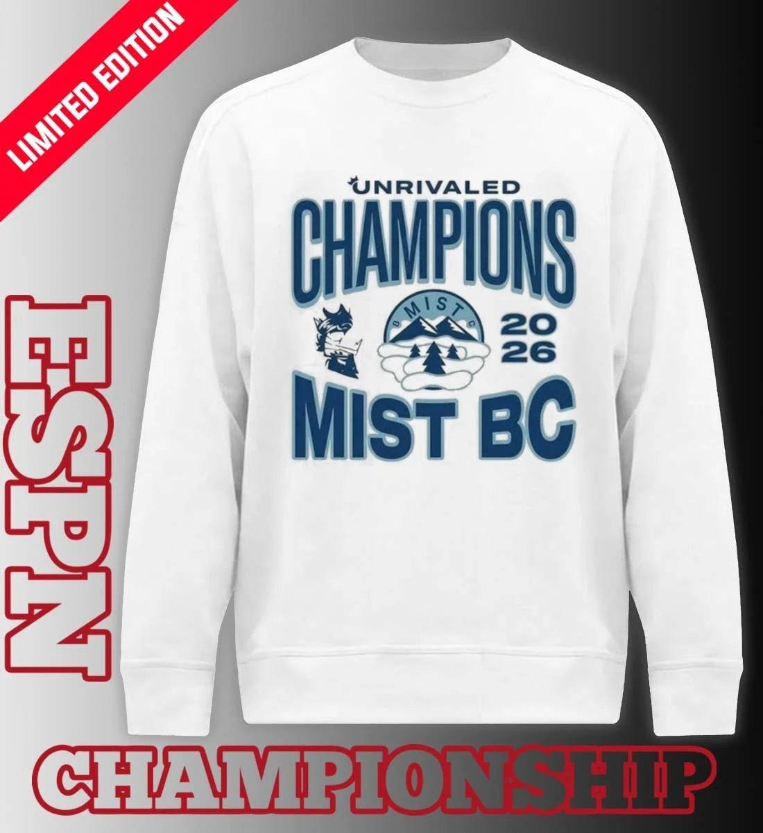 Official Mist BC Unrivaled Champions Official T-Shirt