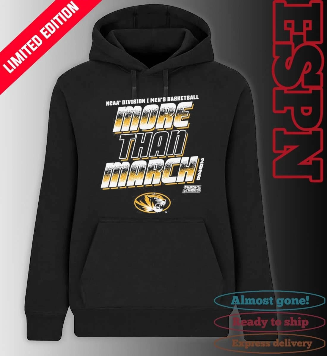Official Mizzou Men’s Basketball More Than March 2026 Shirt