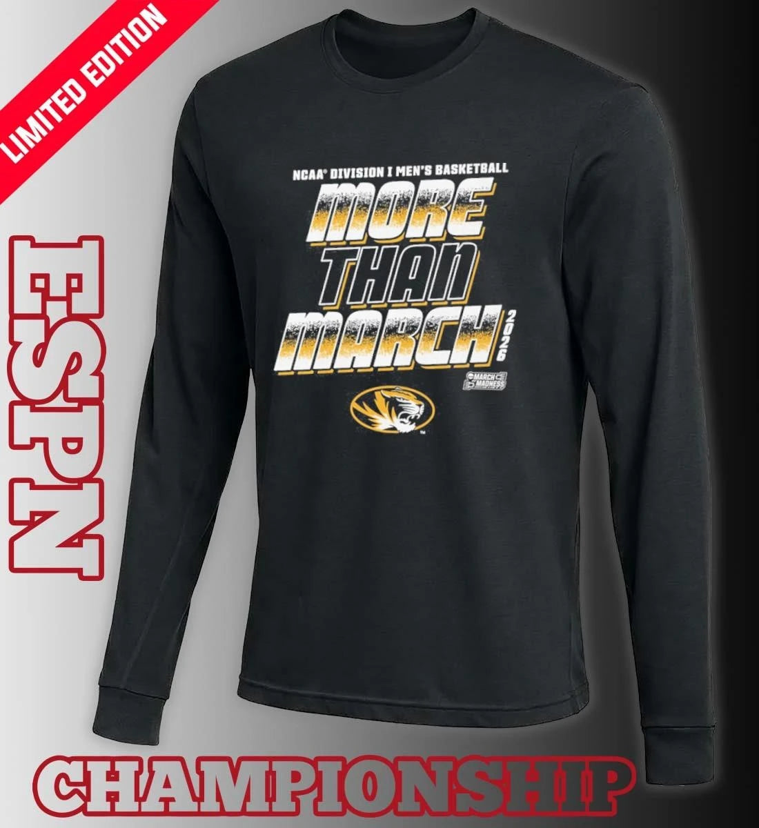 Official Mizzou Men’s Basketball More Than March 2026 Shirt