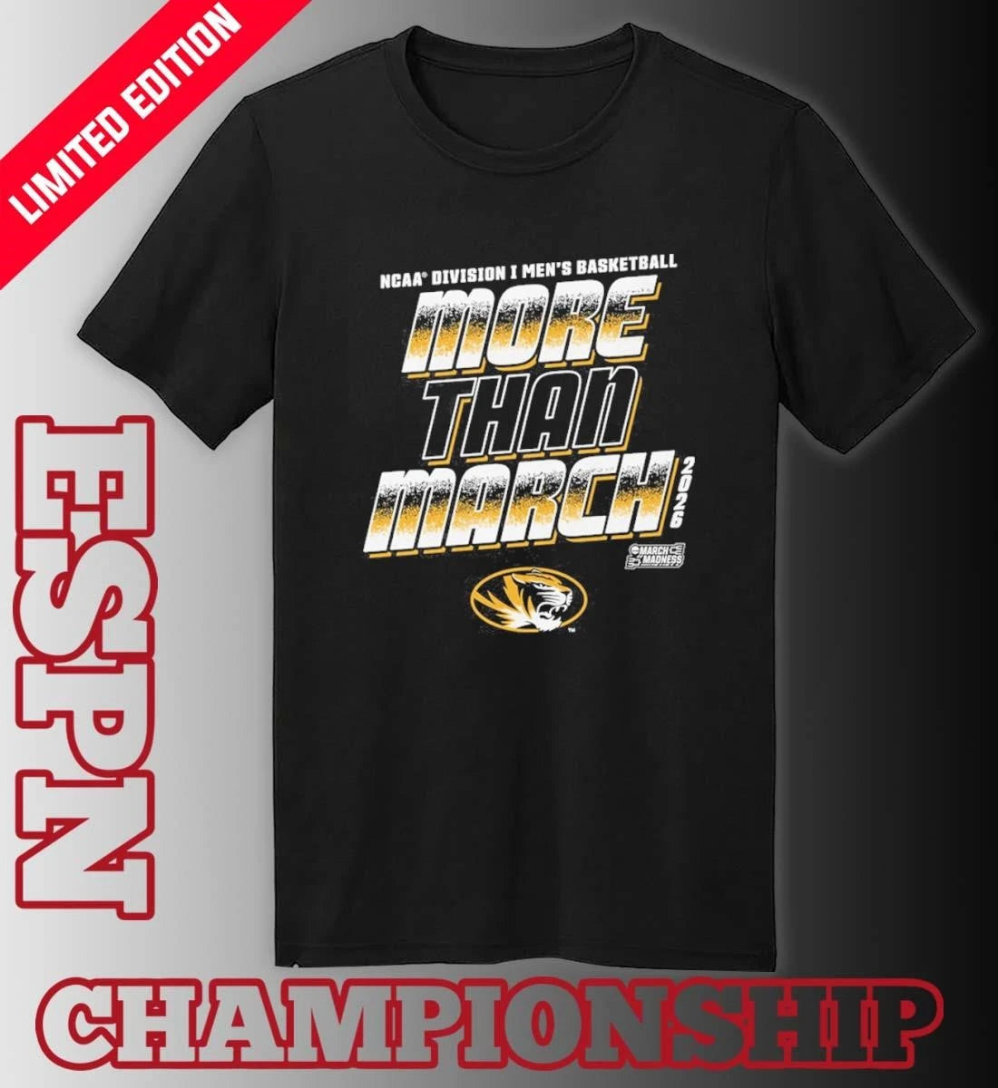 Official Mizzou Men’s Basketball More Than March 2026 Shirt
