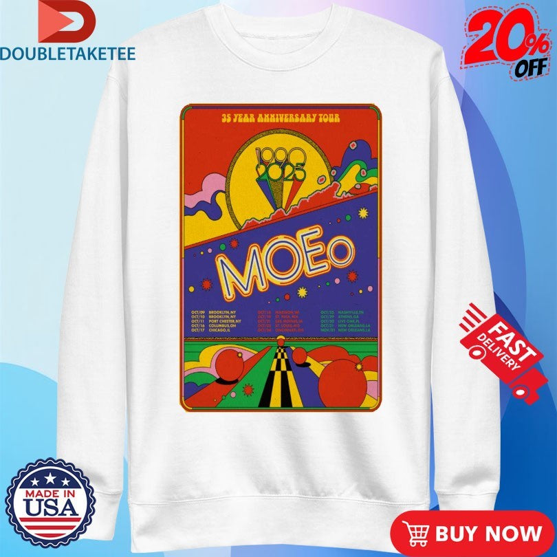 Official Moe. 35th Year Anniversary Tour 2025 Shirts