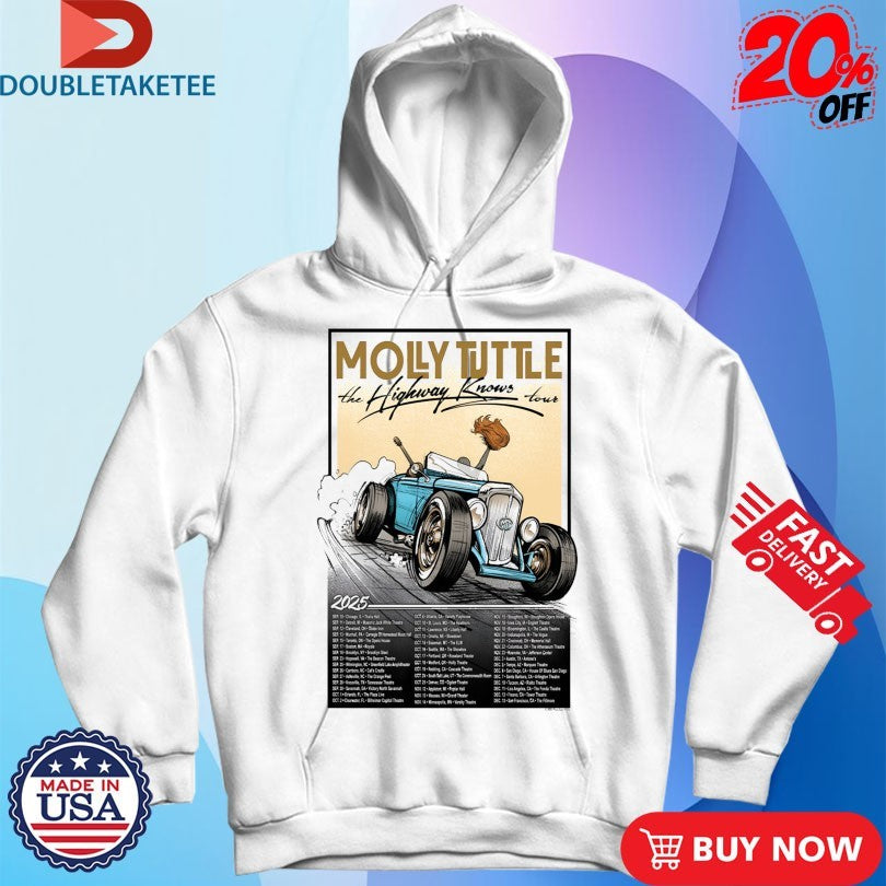 Official Molly Tuttle The Highway Knows Tour 2025 Shirts