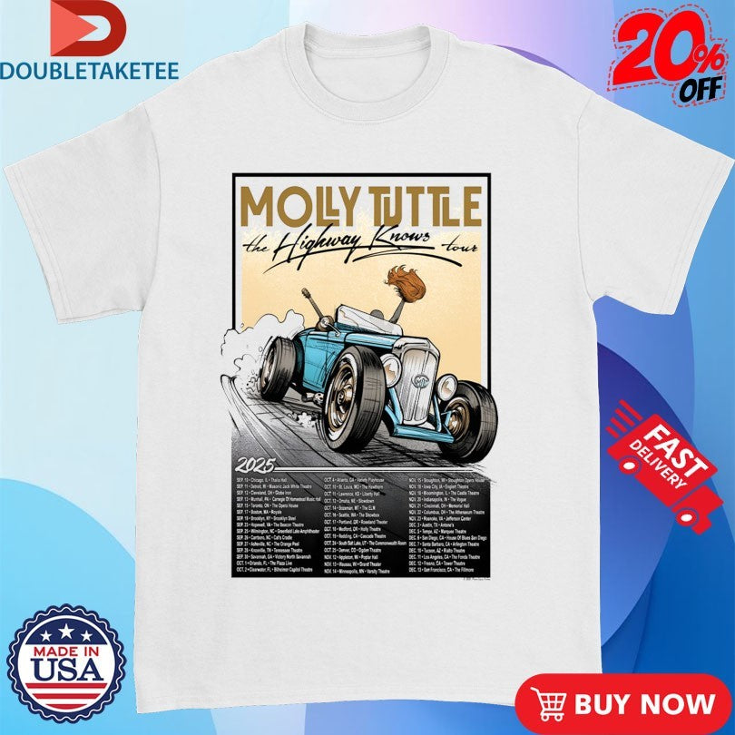 Official Molly Tuttle The Highway Knows Tour 2025 Shirts