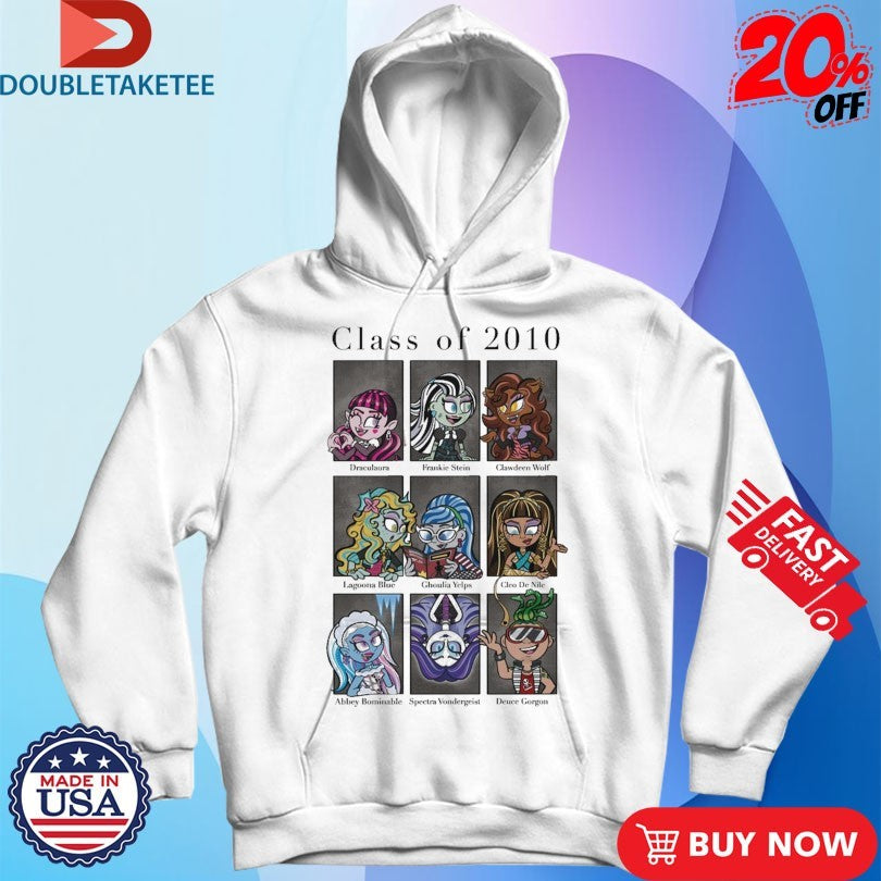 Official Monster High MC Revealed Class Of 2010 Shirts