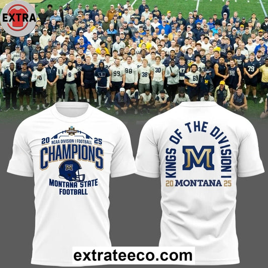 Official Montana State Football NCAA Champions 2025 Logo T-Shirt