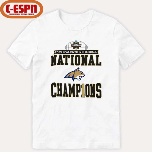 Official Montana State NCAA DI Football National Champions T-Shirt