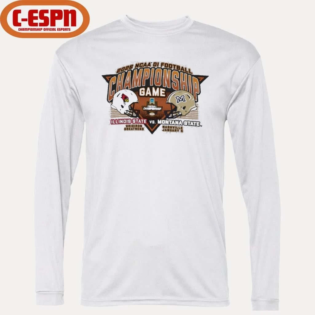 Official Montana State vs. Illinois State Football 2025 NCAA Division I FCS Football Championship Nashville T-Shirt